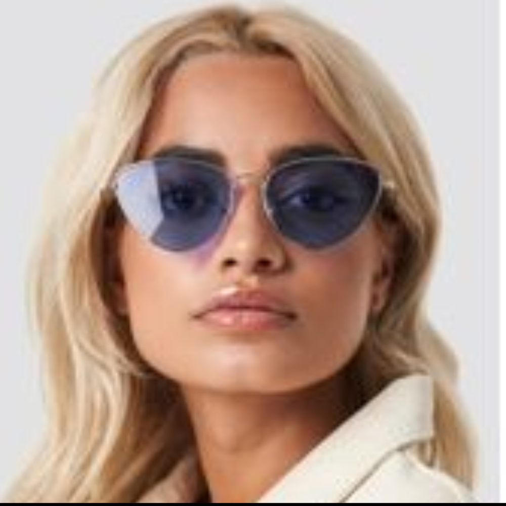 DIFF x Demi Lovato 50mm Rimless Cat Eye Sunglasses - Picture 3 of 7